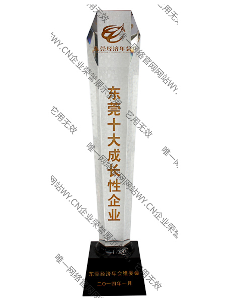 2014年度東莞十大成長(zhǎng)性企業(yè)