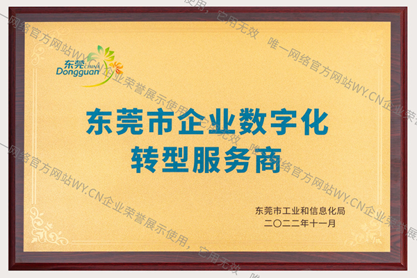 東莞市企業(yè)數(shù)字化轉(zhuǎn)型服務(wù)商